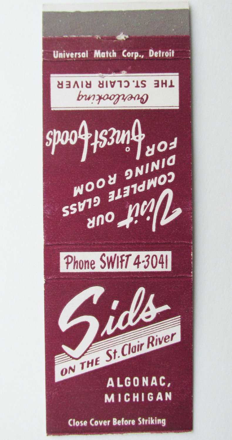 Sid's on St. Clair River Algonac, Michigan Restaurant 20 Strike