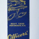 Navy Yard  Portsmouth, New Hampshire US Military 20FS Matchbook Cover Matchcover