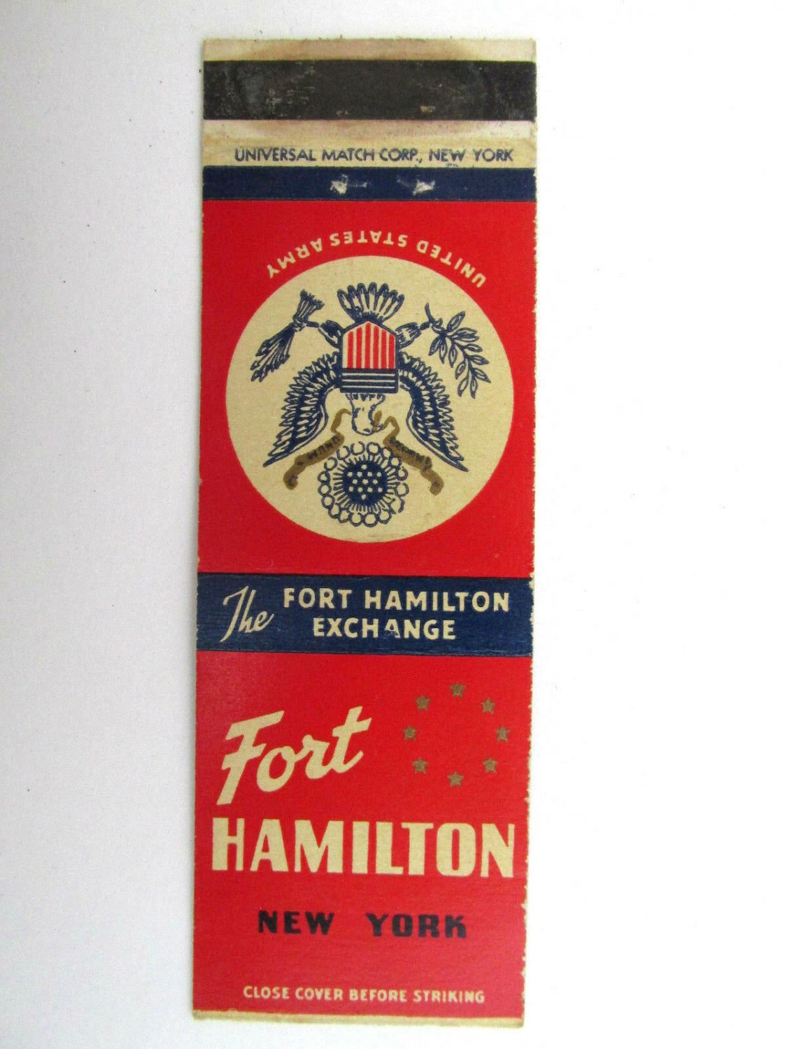 fort-hamilton-new-york-us-army-20-strike-military-matchbook-cover