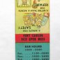 Fort Carson Colorado Bar/Mess Hours 20 Strike US Military Matchbook Cover Safety