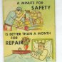 Fort Carson Colorado Bar/Mess Hours 20 Strike US Military Matchbook Cover Safety