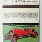 1907 Itala - Montagu Motor Museum - New Forest, Hampshire Car Matchbook Cover