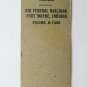 US Army Recruiting - Fort Wayne, Indiana 20 Strike Military Matchbook Cover IN