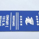 Maine National Guard Company C 118 QM Regimen 20 Strike Military Matchbook Cover Maine National Guard Company C 118 QM Regimen 20 Strike Military Matchbook Cover