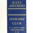 US Navy Yard - Portsmouth, New Hampshire 20 Strike Military Matchbook Cover NH US Navy Yard - Portsmouth, New Hampshire 20 Strike Military Matchbook Cover NH