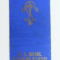 US Naval Training Dearborn, Michigan 20FS Military Matchbook Cover Ford Motor Co