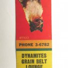 Dynamites Grain Belt Lounge - Des Moines, Iowa Restaurant Matchbook Cover Collie Dynamites Grain Belt Lounge - Des Moines, Iowa Restaurant Matchbook Cover Collie