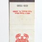 Charley's Crab - Palm Beach, Florida Restaurant 20 Strike Matchbook Cover FL