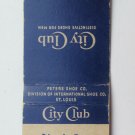 Lincoln Store - Joliet, Illinois 20 Strike Matchbook Cover City Club Shoes AD IL Lincoln Store - Joliet, Illinois 20 Strike Matchbook Cover City Club Shoes AD IL