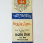 Boston Store For Men - Providence (Rhode Island?) 20 Strike Matchbook Cover