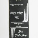 Style Shop Sartorius & Fried - Vicksburg, Mississippi 20 Strike Matchbook Cover