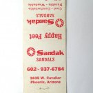 Sandak Sandals - Phoenix, Arizona 20 Strike Matchbook Cover Happy Feet Matchcove