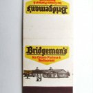 Bridgeman's Ice Cream Parlor & Restaurant - Minnesota 20 Strike Matchbook Cover