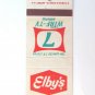 Elby's Restaurant - WTRF-TV Wheeling West Virginia 20 Strike Matchbook Cover WV