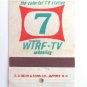 Elby's Restaurant - WTRF-TV Wheeling West Virginia 20 Strike Matchbook Cover WV