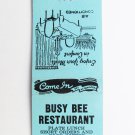 Busy Bee Restaurant - Fairborn, Ohio 20 Strike Matchbook Cover OH Matchcover