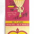 Showboat Sari-S Chicago River Floating Restaurant Illinois 20FS Matchbook Cover Showboat Sari-S Chicago River Floating Restaurant Illinois 20FS Matchbook Cover