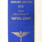 Flying Cadet Bowling Alleys - Randolph Field, Texas Military Matchbook Cover TX Flying Cadet Bowling Alleys - Randolph Field, Texas Military Matchbook Cover TX