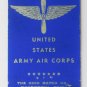 Robins Field - Warner Robins, GA Georgia 20 Strike US Military Matchbook Cover