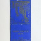 US Naval Hospital San Diego, California 20 Strike Military Matchbook Cover Ships US Naval Hospital San Diego, California 20 Strike Military Matchbook Cover Ships