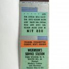 Wilkinson's Service Station - Pine Woods, New York 20FS Matchbook Cover Texaco
