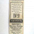 Smoyer's Service Station - Schnecksville, Pennsylvania Matchbook Cover Esso Gas