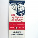 E.R. Sawyer T/A Aberdeen Esso Aberdeen, Maryland Service Station Matchbook Cover