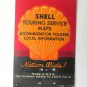 Bus-Depot Shell Olympia & Lunches Aurora, Oregon Service Station Matchbook Cover