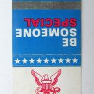 Go Navy! Be Someone Special - 30 Strike US Military Recruiting Matchbook Cover