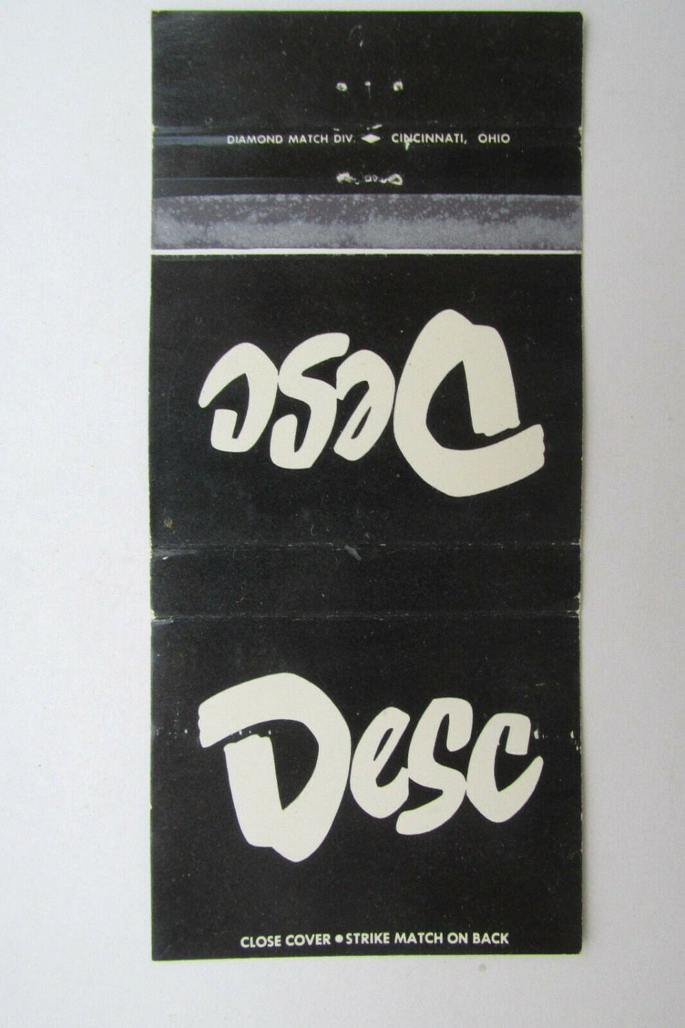 Defense Electronics Supply Center Dayton, Ohio 30Strike Military Matchbook Cover