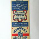 Midwest Athletic Club - Chicago, Illinois 20 Strike Matchbook Cover Matchcover