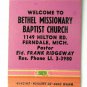 Stanfield's Standard Service - Madison Heights, Michigan Matchbook Cover Church