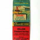 Bullock Standard Service Station - Peru, Indiana 20 Strike Matchbook Cover IN