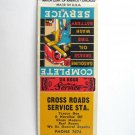Cross Roads Service Station - Shady Spring, West Virginia 20FS Matchbook Cover