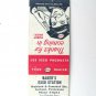 Baker's Esso Station - Jackson, Tennessee Service Station Matchbook Cover TN