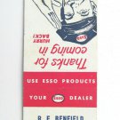 R.F. Benfield's Esso Service - Myrtle Beach, South Carolina Matchbook Cover SC