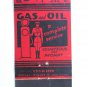Frazier Mobile Service - Virginia Gas/Oil Station 20 Strike Matchbook Cover VA