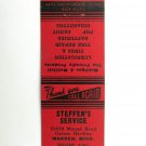 Steffen's Service Station - Warren, Michigan Mobilgas 20 Strike Matchbook Cover
