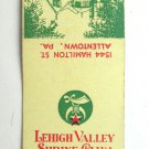 Lehigh Valley Shrine Club - Allentown, Pennsylvania 20 Strike Matchbook Cover