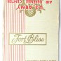 US Army Air Defense Center  Fort Bliss, Texas 30 Strike Military Matchbook Cover
