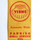 Parrish Shell Service - Nashville, Tennessee Service Station Matchbook Cover TN