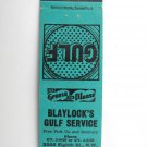 Blaylock's Gulf Service - Winter Haven, Florida Station 20Strike Matchbook Cover