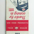 Max Esso Station - Catskill, New York Service Station 20 Strike Matchbook Cover