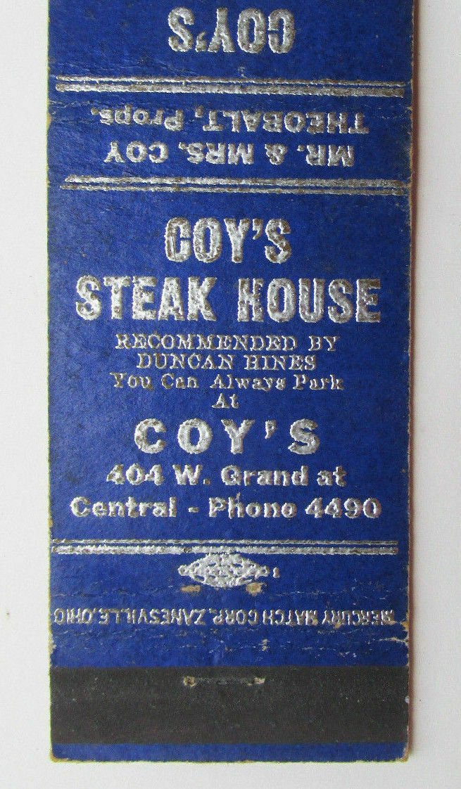 Coy's Steak House Hot Springs, Arkansas Restaurant 20 Strike