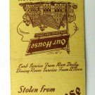 Our House - Savannah, Georgia Restaurant 20 Strike Matchbook Cover GA Matchcover Our House - Savannah, Georgia Restaurant 20 Strike Matchbook Cover GA Matchcover