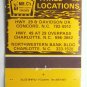Mr. C's Restaurant - Concord, North Carolina 20 Strike Matchbook Cover Charlotte