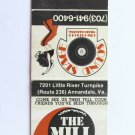 The Mill - Annandale, Virginia Restaurant 20 Strike Matchbook Cover Discotheque The Mill - Annandale, Virginia Restaurant 20 Strike Matchbook Cover Discotheque