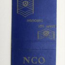 McChord AFB Washington Staff Sgt. Chief Master 20FS US Military Matchbook Cover