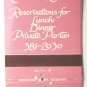 Edwards - Cincinnati, Ohio Restaurant 20 Strike Matchbook Cover OH Matchcover