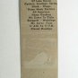 Walter's Ranch House - Port Huron, Michigan Restaurant 20 Strike Matchbook Cover